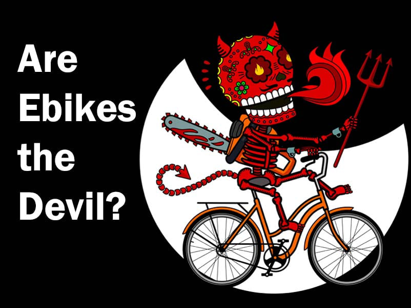 Devil riding an ebike