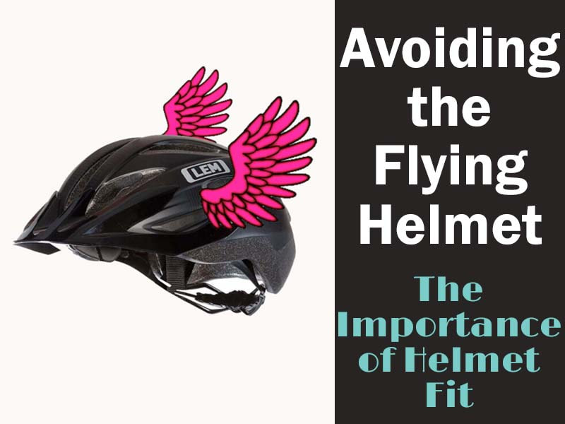 Bike helmet with wings
