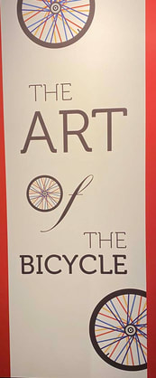 banner for the exhibition The Art of the Bicycle