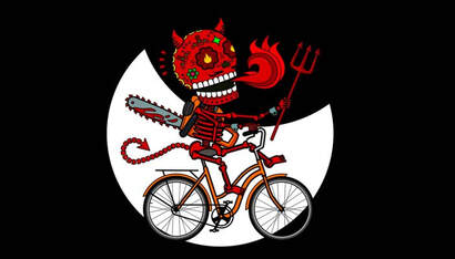 Devil on an bike