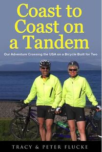 Book cover of Coast to Coast on a Tandem by Tracy and Peter Flucke