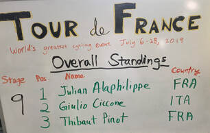 Tour de France 2019 standings stage 9
