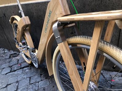 Bicycle made from wood