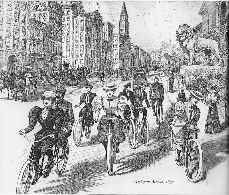 Old time bicycle riders